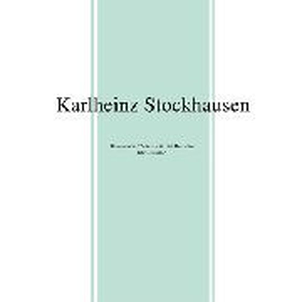 beton-studie / zeitmass f?r f?nf holzbl?ser / klavierstuck xi