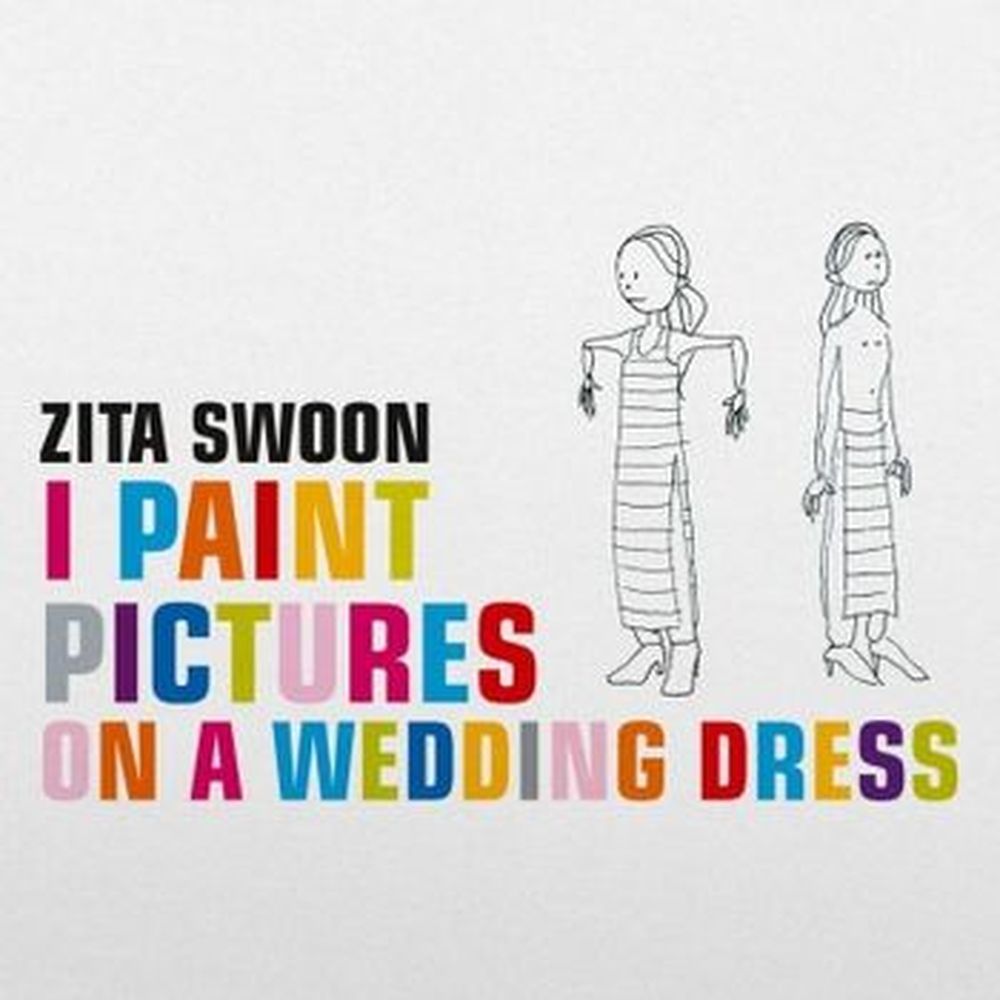 i paint pictures on a wedding dress