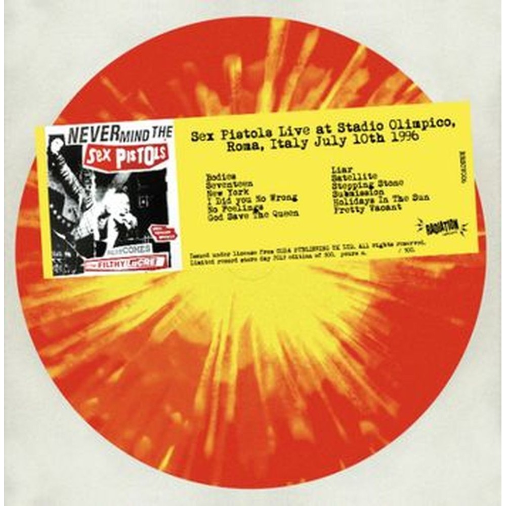 live at stadio olimpico, roma, italy july 10th 1996 - coloured vinyl (record store day 2019 exclusiv